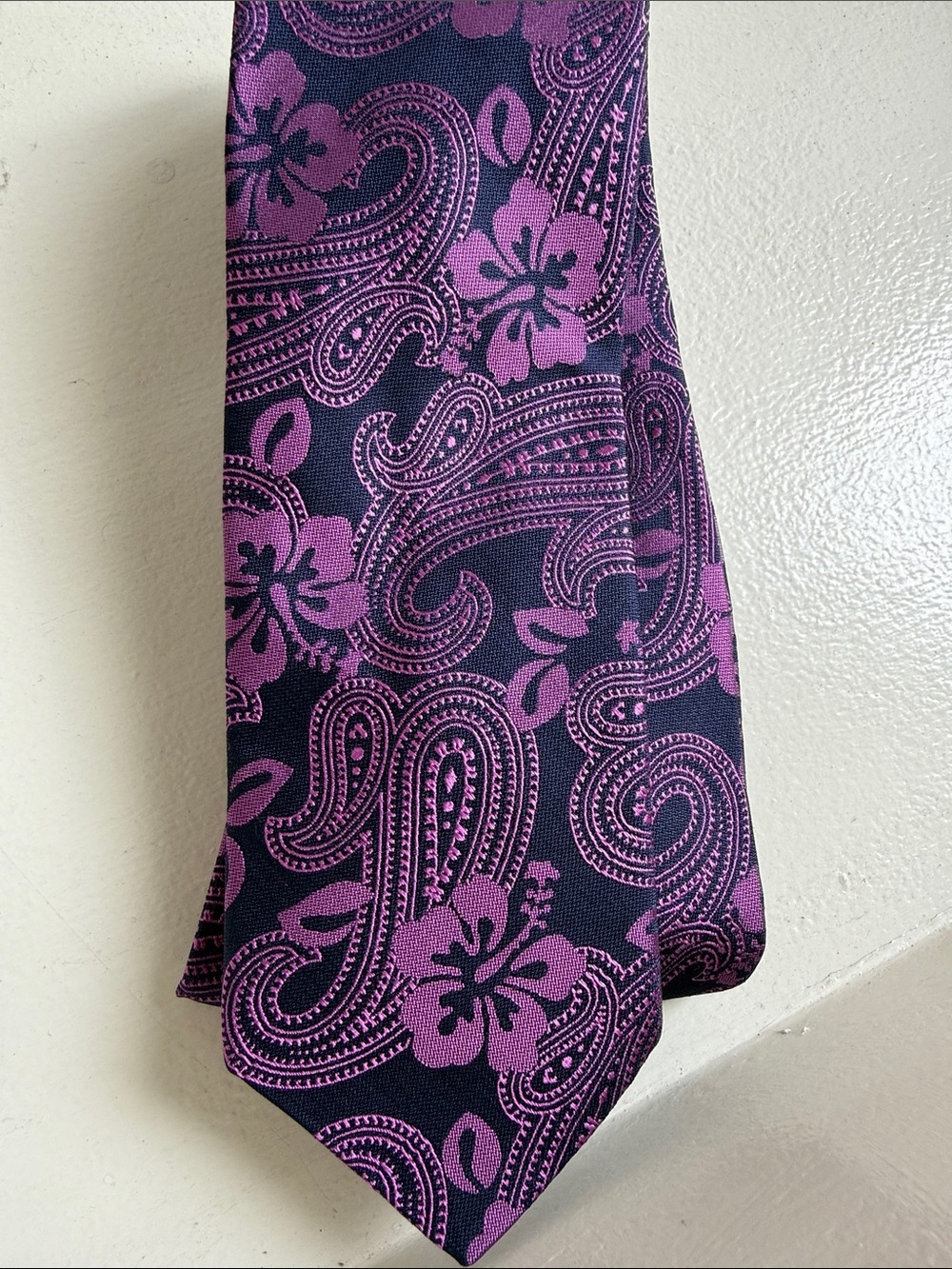 Ted Baker London Purple Paisley & Floral Tie
